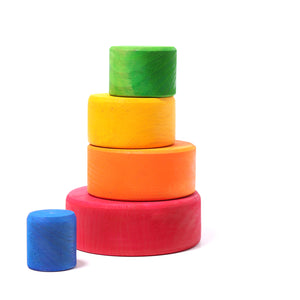 Stacking Bowls, multi-colour Outside Red