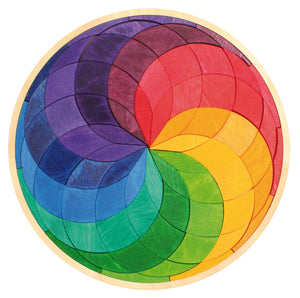 Mini Puzzle Coloured Spiral Circle