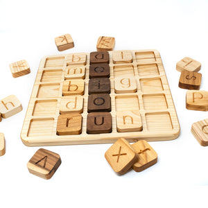 Alphabet Cube Board with Alphabet Cubes (A-Z) 26 letters
