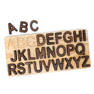 Walnut Natural Alphabet Puzzle