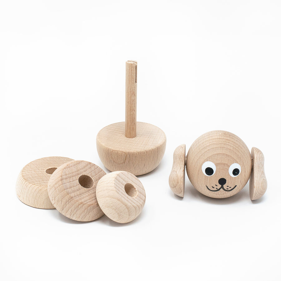 Wooden Stacking Puppy