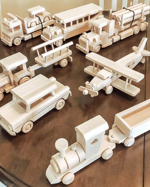 wooden toy vehicles 