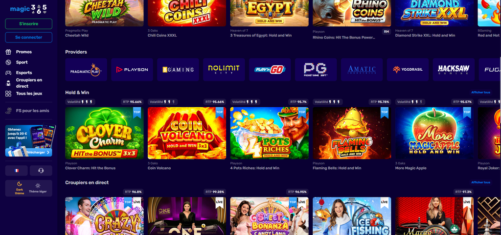 magic365 terms limiting withdrawals from the thirty free spins to CAD 8